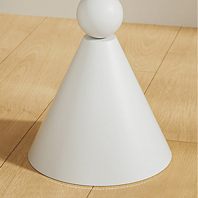 Table d'appoint moderne Art Déco ronde en marbre et fer à 1 niveau pour salon 