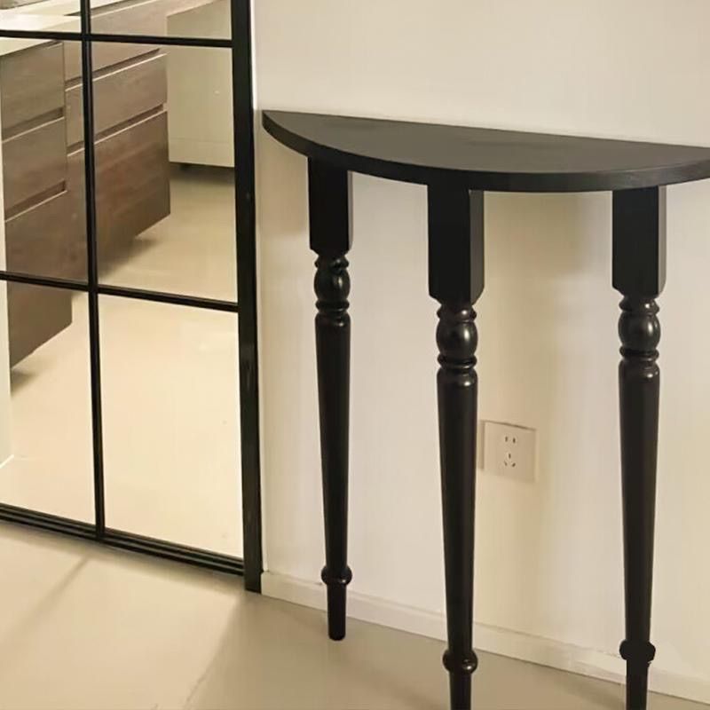 Traditional French Half-Circle Pine Wood Solid Wood Console Table For The Entryways