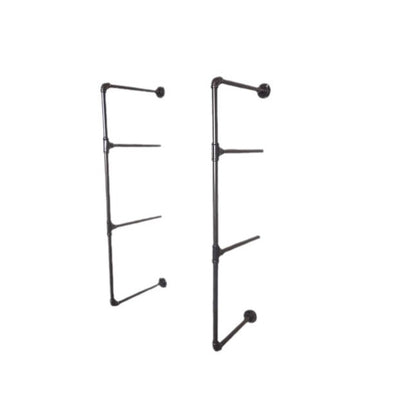 Modern Minimalist Rectangular Iron Zinc Solid Wood Bookshelves 2/3/4 Tier For Home Office