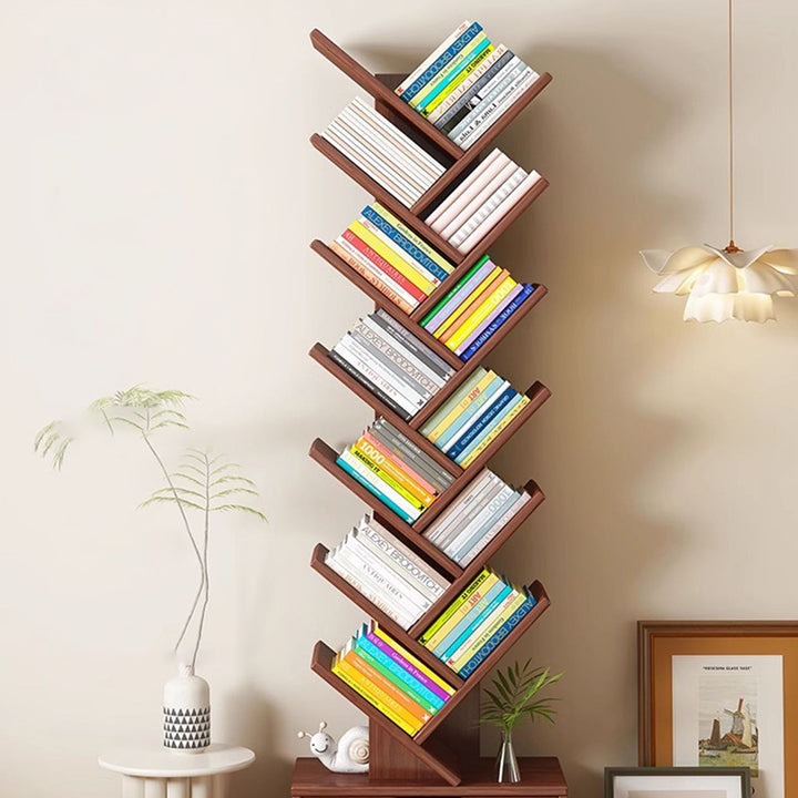 Zeitgemäßes, kreatives, rechteckiges, umweltfreundliches Brett mit 6/8/10/12-stufigen Bücherregalen für Zuhause und Büro 