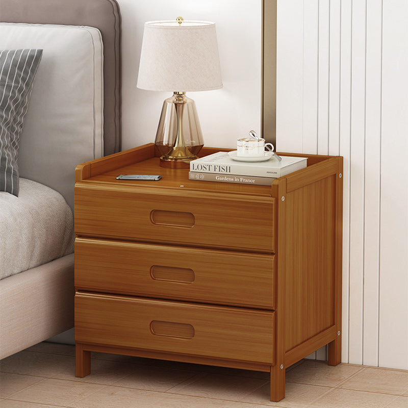 Table de chevet japonaise traditionnelle carrée en bois massif 1/3 tiroir pour chambre 