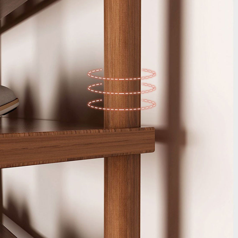 Moderner minimalistischer rechteckiger Zylinder PVC Holz Schuhablage 6/7 Ebenen für Eingangsbereiche 