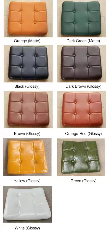 現代的なレトロウィービングラタンPUレザースチール合金リフト可能なスクエアデスクチェアの背もたれホームオフィス用 