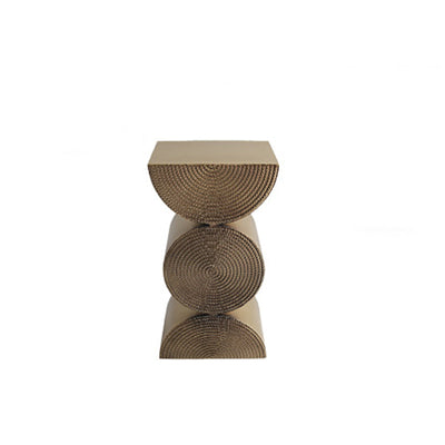 Table d'appoint en fer rectangulaire contemporain scandinave à 1 pied pour salon 