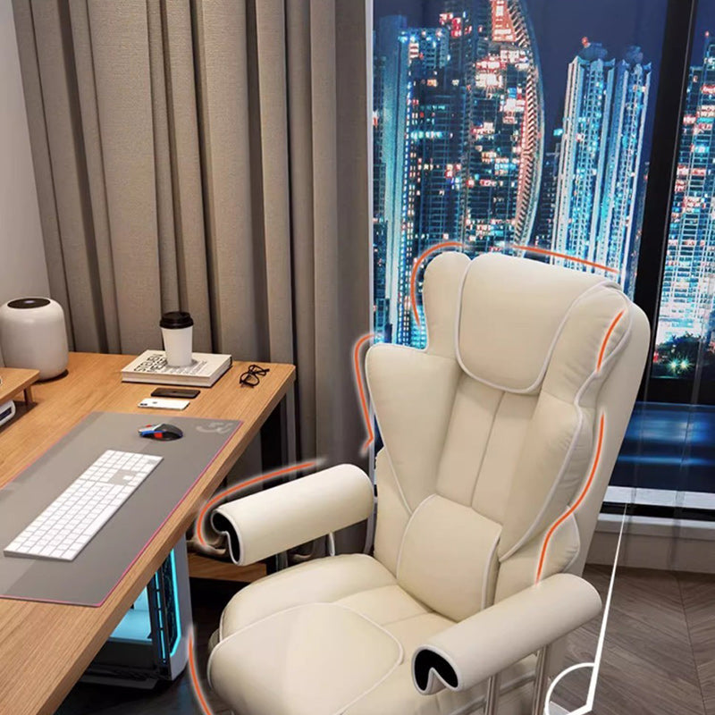 Chaise de bureau carrée minimaliste moderne en cuir microfibre et acier avec dossier et accoudoirs pour la maison et le bureau 