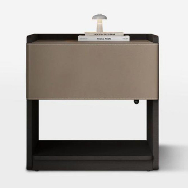 Traditioneller europäischer rechteckiger Holztisch aus Leder mit 1 Schublade für das Wohnzimmer 