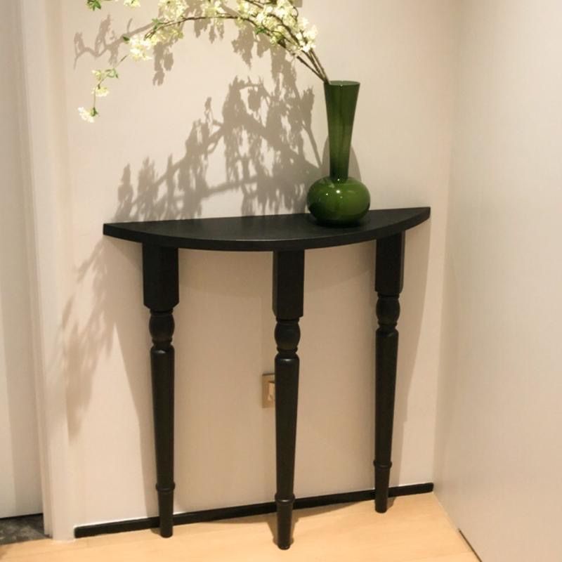 Traditional French Half-Circle Pine Wood Solid Wood Console Table For The Entryways