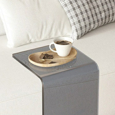 Table d'appoint rectangulaire en acrylique minimaliste moderne pour salon 