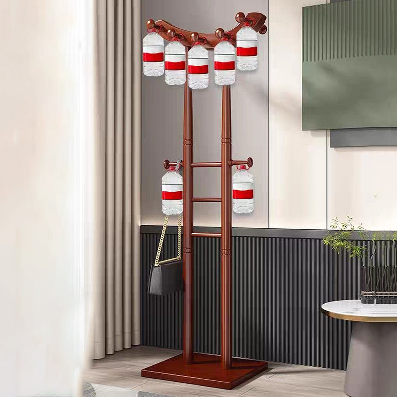 Modern Minimalist Boat-Shaped Hook Solid Wood Display Rack For Living Room