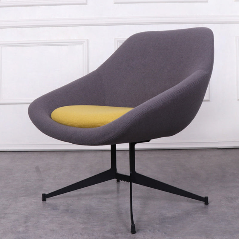 Moderno Minimalista Hierro Tela Esponja Silla de Arco Cuadrado Silla de Salón Respaldo para Sala de Estar 
