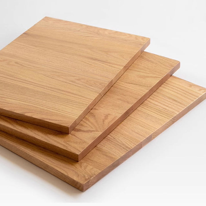 Mesa Auxiliar Rectangular de Madera Maciza Minimalista Moderna con 1 Cajón para Sala de Estar 