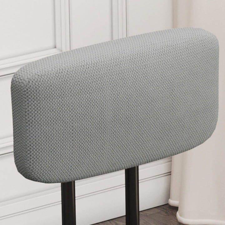 Chaise de bureau rectangulaire minimaliste moderne en tissu plastique alliage d&