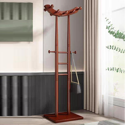 Modern Minimalist Boat-Shaped Hook Solid Wood Display Rack For Living Room