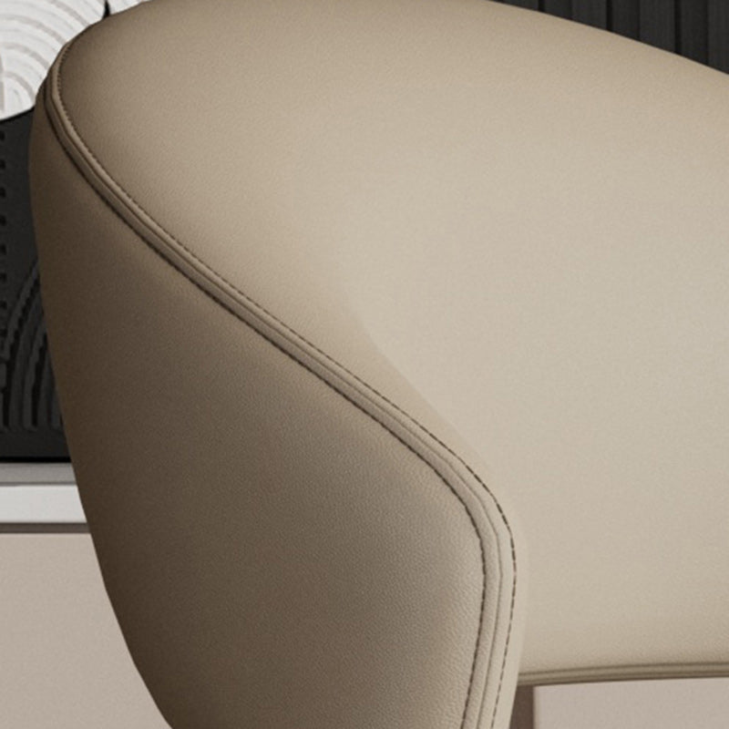 Moderne Luxus Kurve Quadrat Mikrofaser Leder Metall Esszimmerstuhl Rückenlehne Ohne Armlehnen Für Esszimmer 