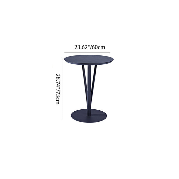 Moderner minimalistischer runder Eisenstahlplatten-Bartisch für das Esszimmer 