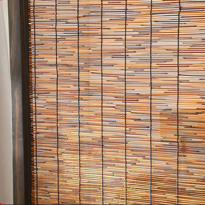 Traditional Chinese Rectangular Pine Wood Solid Wood Reed Room Divider For Living Room