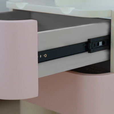 Table de nuit en bois pour enfants nordiques contemporains carrés cubiques Hippo à 2 tiroirs pour chevet 