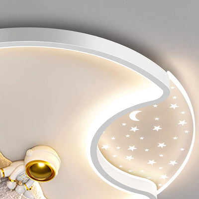 Modern Minimalist Round Rectangular Iron Acrylic LED Flush Mount Ceiling Light For Bedroom