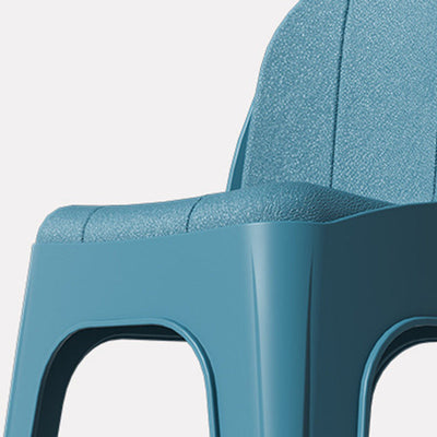 モダンミニマリストスクエアハーフラウンドPPプラスチックチェア背もたれリビングルーム用 