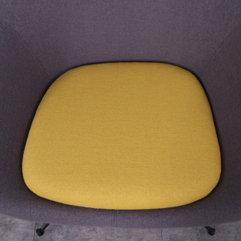 Moderno Minimalista Hierro Tela Esponja Silla de Arco Cuadrado Silla de Salón Respaldo para Sala de Estar 
