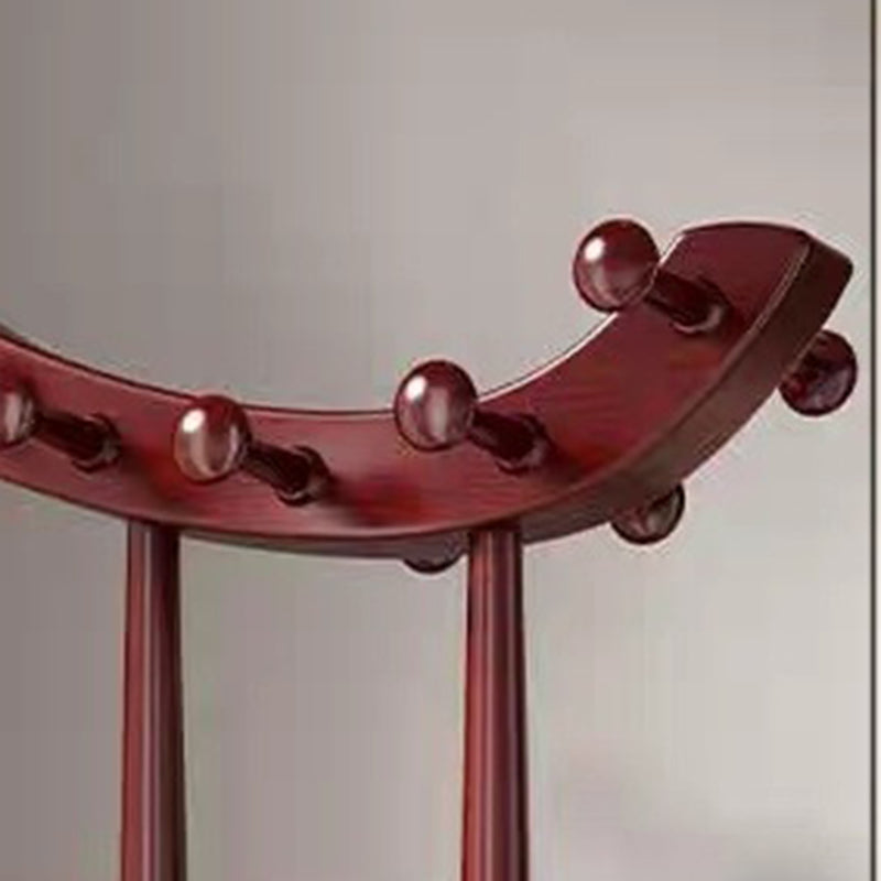 Modern Minimalist Boat-Shaped Hook Solid Wood Display Rack For Living Room