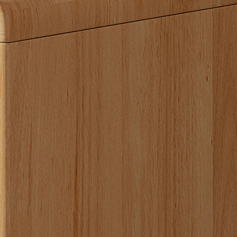 Table de chevet moderne minimaliste en bois massif de caoutchouc avec 1/2 tiroir pour chambre 
