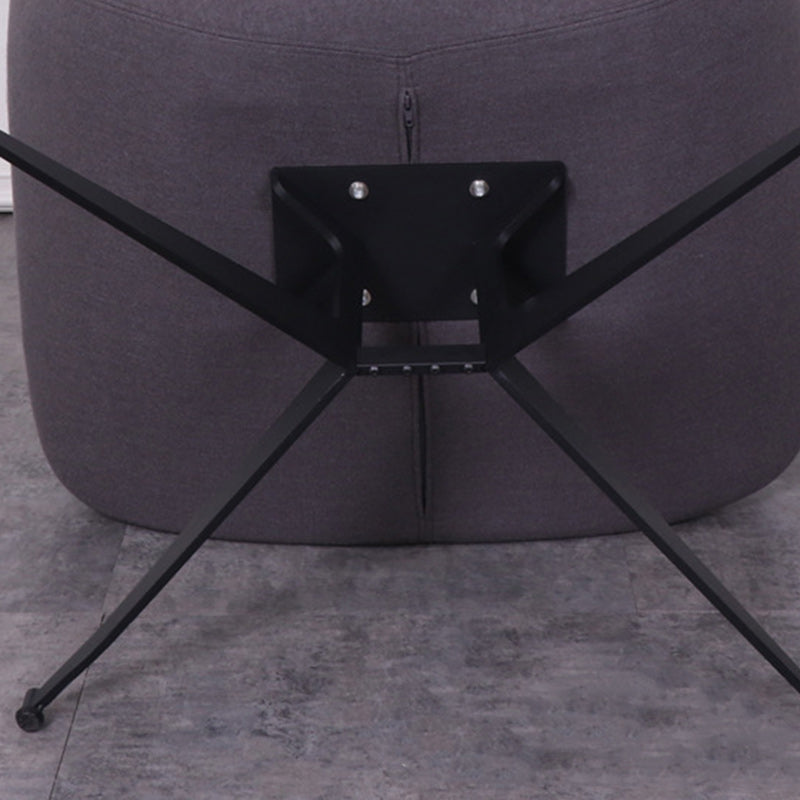 Moderno Minimalista Hierro Tela Esponja Silla de Arco Cuadrado Silla de Salón Respaldo para Sala de Estar 