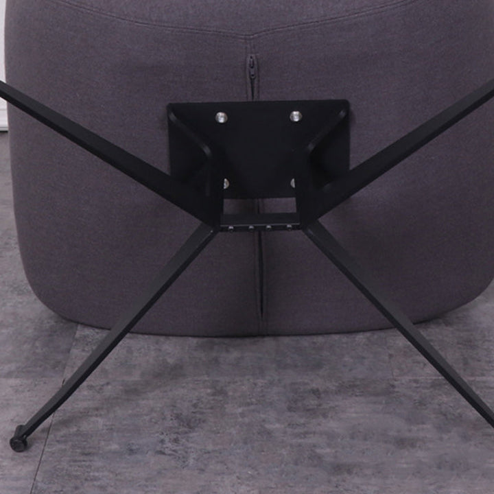 Moderno Minimalista Hierro Tela Esponja Silla de Arco Cuadrado Silla de Salón Respaldo para Sala de Estar 