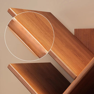 Contemporary Creative Rectangular Solid Wood Eco-Friendly Board 6/8/10/12 Tier Bookshelves For Home Office