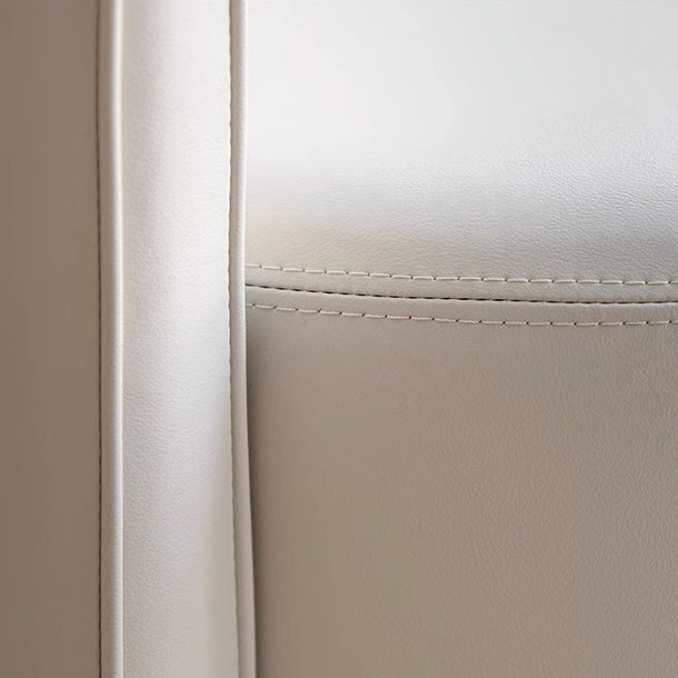 Moderner minimalistischer drehbarer zylindrischer Hocker aus Mikrofaserleder, Aluminiumlegierung und Holz, Rückenlehne ohne Armlehnen für das Schlafzimmer 