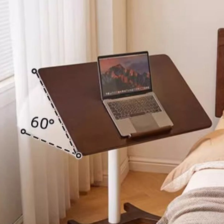Mesa auxiliar moderna minimalista rectangular de madera maciza y hierro de 1 nivel para sala de estar 