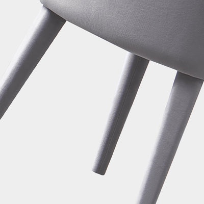 Modern Minimalist Rectangular Velvet Solid Wood Iron Dining Chair Backrest For Dining Room