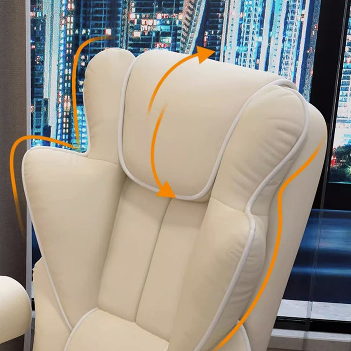 Chaise de bureau carrée minimaliste moderne en cuir microfibre et acier avec dossier et accoudoirs pour la maison et le bureau 
