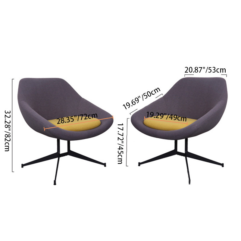 Moderno Minimalista Hierro Tela Esponja Silla de Arco Cuadrado Silla de Salón Respaldo para Sala de Estar 