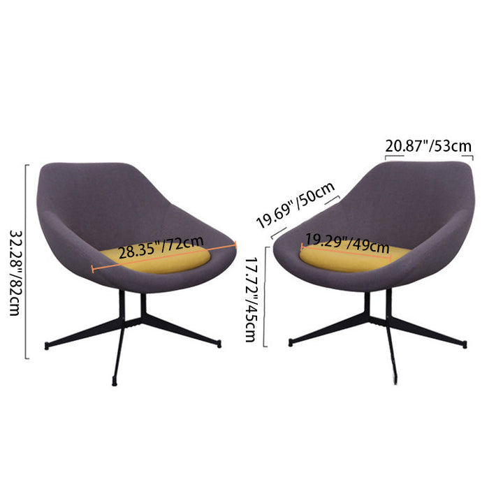 Moderno Minimalista Hierro Tela Esponja Silla de Arco Cuadrado Silla de Salón Respaldo para Sala de Estar 