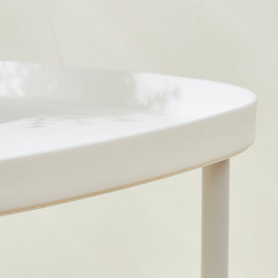 Modern Minimalist Rectangular PP Carbon Steel Side Table 2/3 Tier For Living Room
