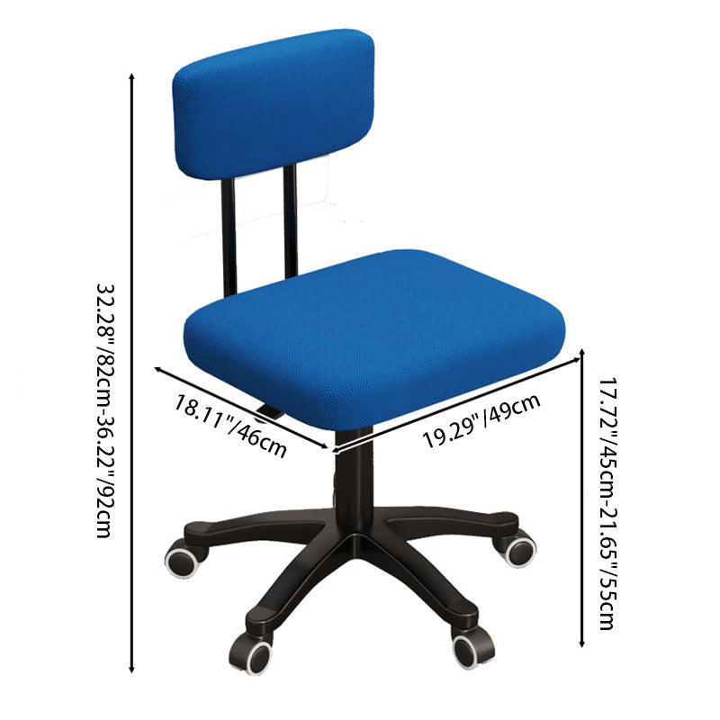Chaise de bureau rectangulaire minimaliste moderne en tissu plastique alliage d&