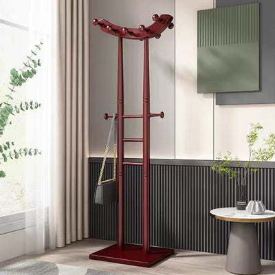 Modern Minimalist Boat-Shaped Hook Solid Wood Display Rack For Living Room
