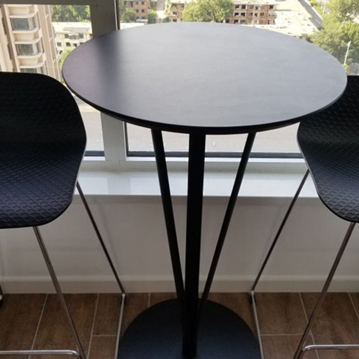 Moderner minimalistischer runder Eisenstahlplatten-Bartisch für das Esszimmer 