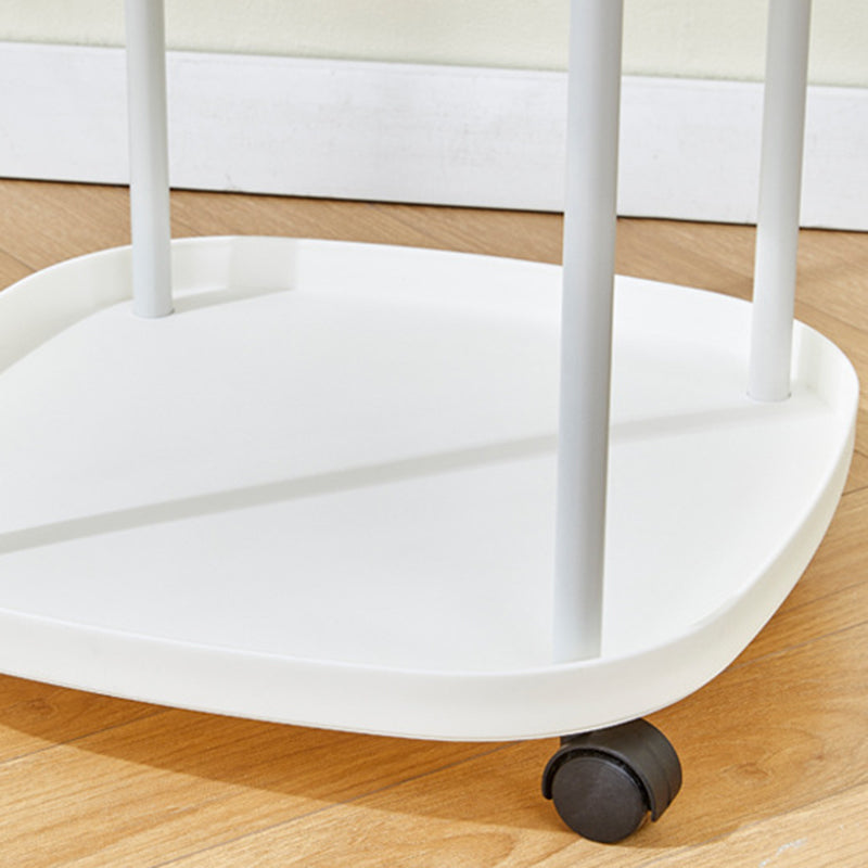 Modern Minimalist Rectangular PP Carbon Steel Side Table 2/3 Tier For Living Room