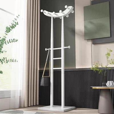 Modern Minimalist Boat-Shaped Hook Solid Wood Display Rack For Living Room