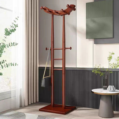 Modern Minimalist Boat-Shaped Hook Solid Wood Display Rack For Living Room