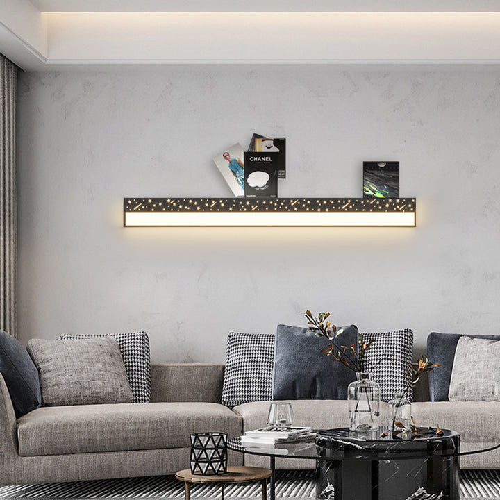 Moderne minimalistische Rechteck Eisen Acryl LED Wandleuchte Lampe für Wohnzimmer 