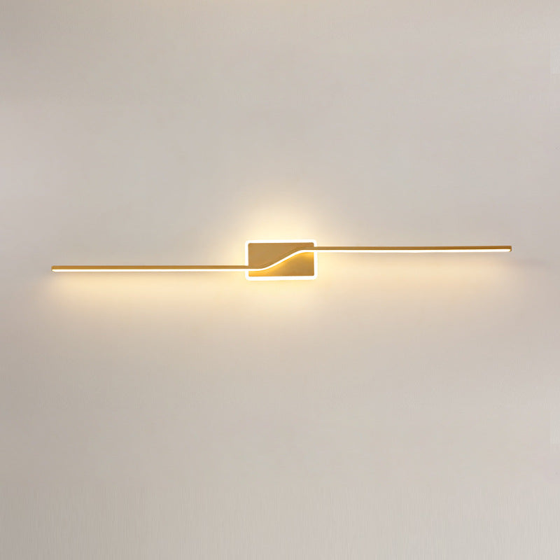 Moderne minimalistische Bar Aluminium Silikon Acryl LED Wandleuchte Lampe für Wohnzimmer 
