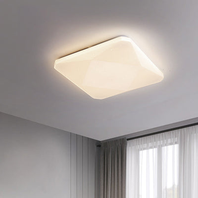 ضوء السقف المثبت بتقنية LED بظل مربع من الأكريليك الحديدي العصري بتصميم سماء مرصعة بالنجوم لغرفة المعيشة 