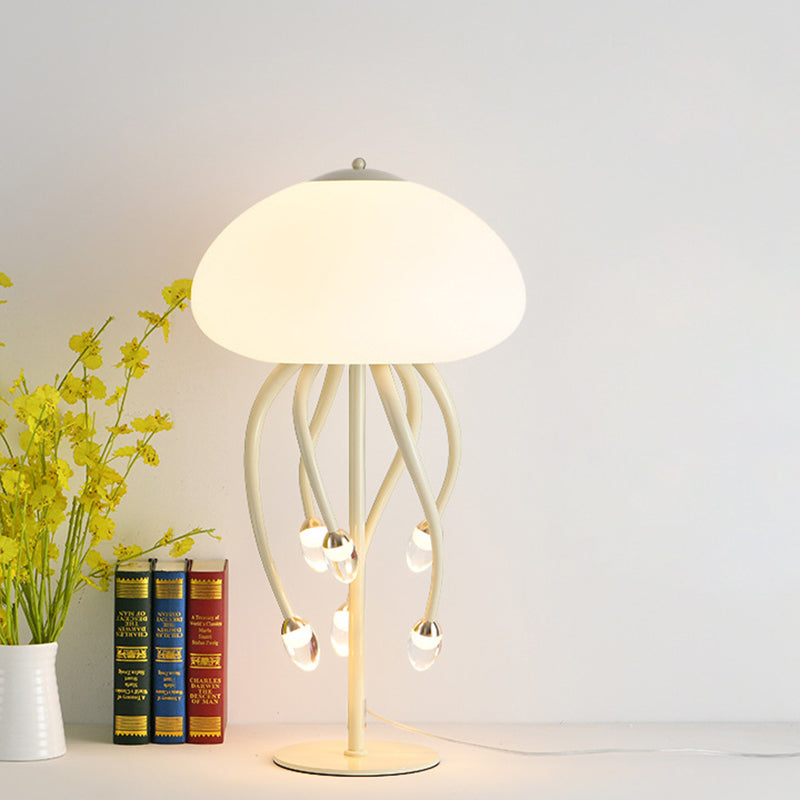 Contemporary Scandinavian Jellyfish Design Iron Acrylic LED Table Lamp For Living Room