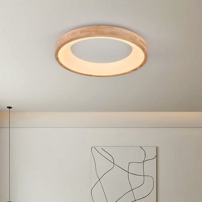 Plafonnier LED en chêne acrylique moderne et minimaliste pour salon 