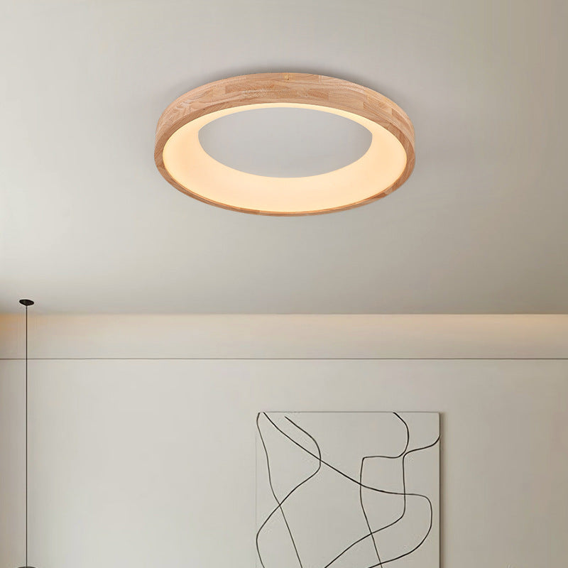 Plafonnier LED en chêne acrylique moderne et minimaliste pour salon 