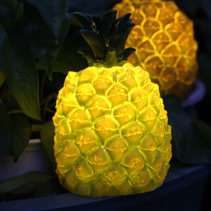 Outdoor Solar Waterproof Resin Pineapple Shape LED Lawn Landscape Light