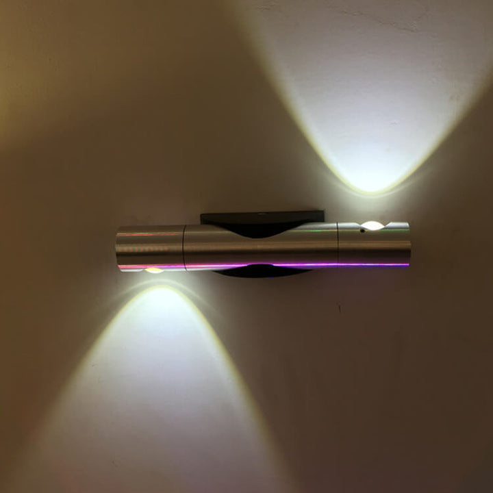 Lampe applique murale LED en aluminium rotative cylindrique moderne et créative 
